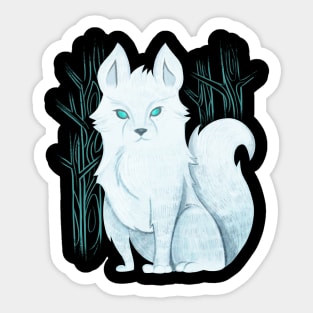 White wolf Sticker